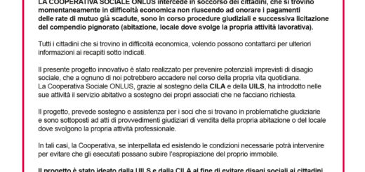 Progetto di sostegno sociale abitativo